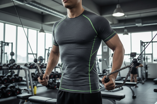 Gym compression shirt lifestyle photo