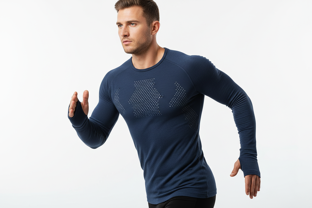 Men's Thermal Long Sleeve Breathable Top