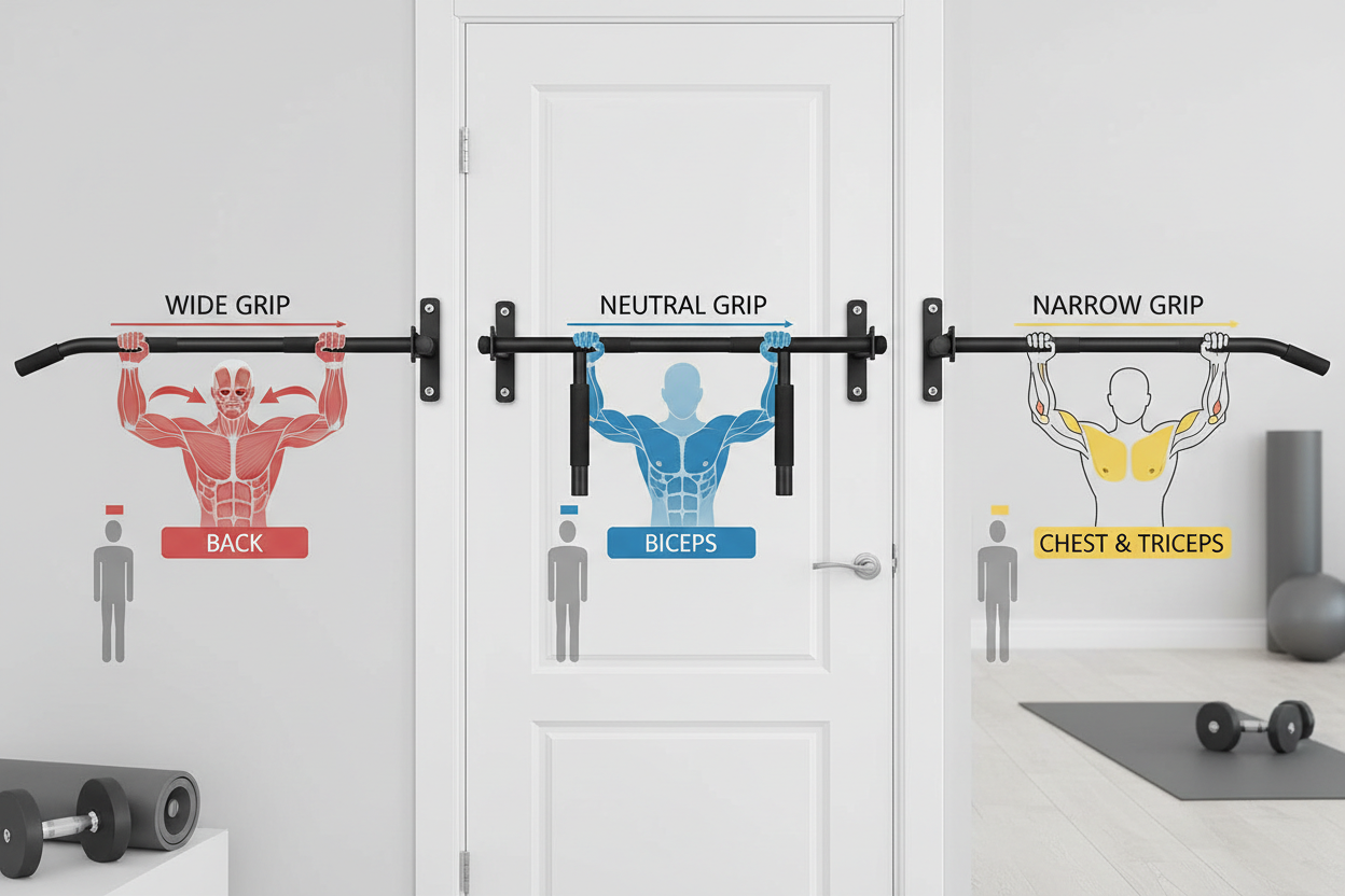 Doorway Chin Up Bar - Multi-Grip Pull Up Bar